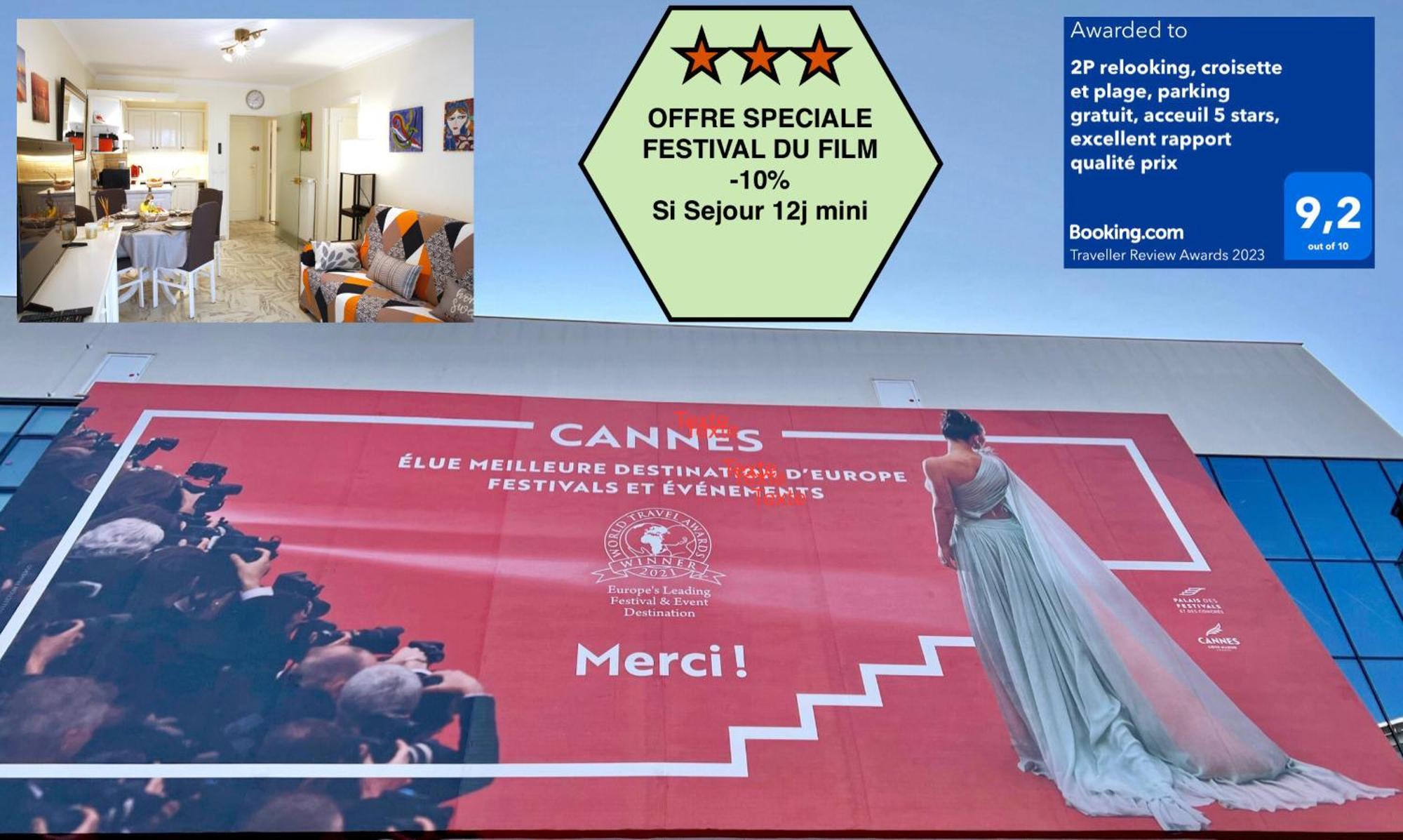 2P relooking, croisette et plage, parking gratuit, acceuil 5 stars, excellent rapport qualité prix Cannes Extérieur photo